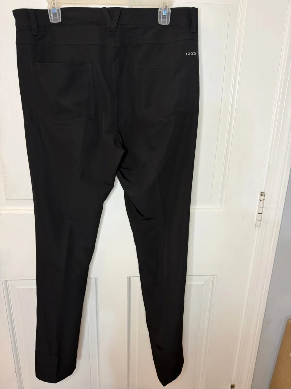 IZOD Golf Z-Series Men’s Black Flat Front Tapered Stretch Pants 34x32 45PF012